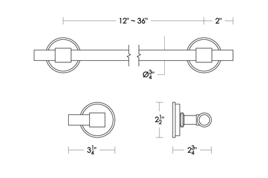 City Towel Bar